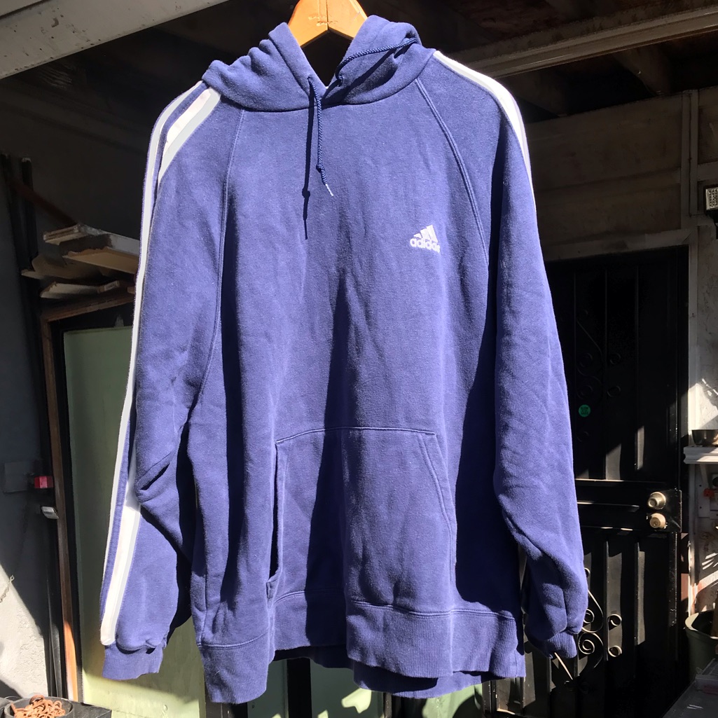 Vintage 2000 Adidas Hoodie 100% Cotton Oversized